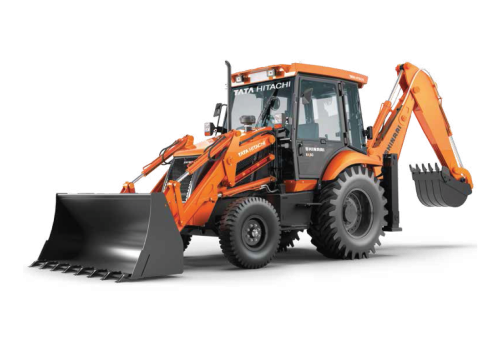 TATA Hitachi  SHINRAI PRO Backhoe Loader with 51-100 HP Range & Has Backhoe Loader Type